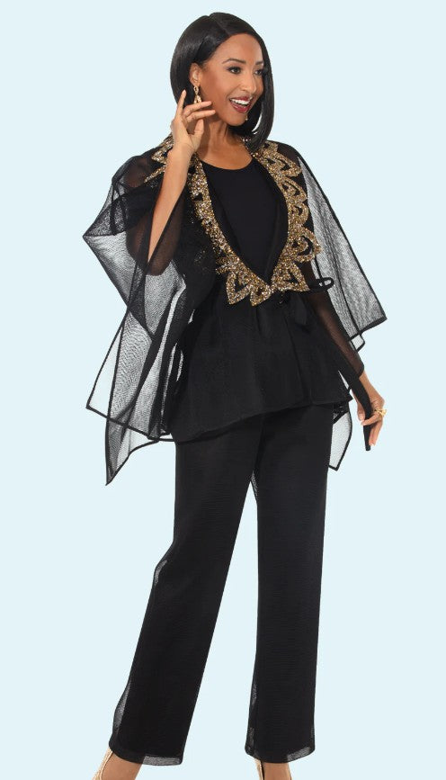 Donna Vinci Couture, Style 5866 - 3pc. Jacket, Cami & Pant Set