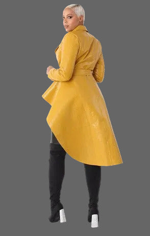 For Her High-Low Belted Coat Style 82055