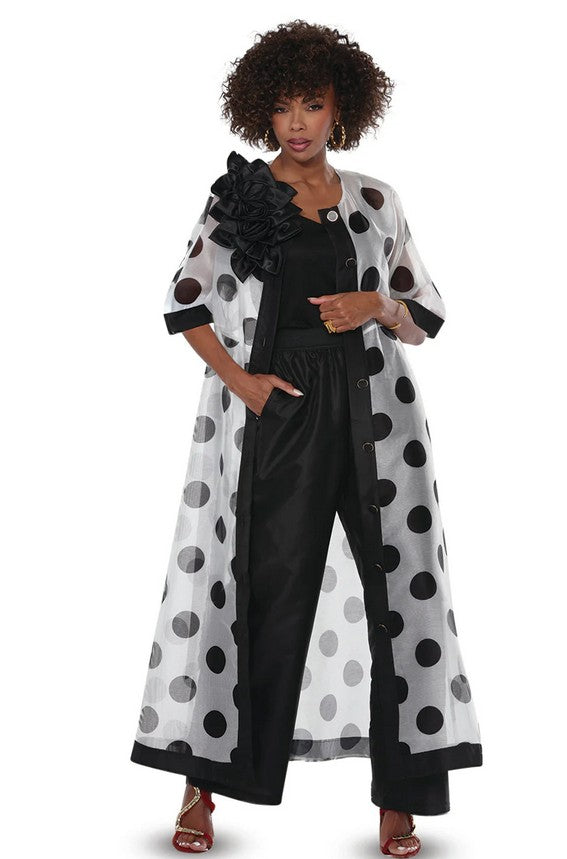 Love The Queen Style 17591, 3 PC Duster, Cami, & Pant Set