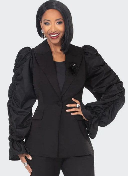 DONNA VINCI STYLE#12242- 3PC. JACKET, TOP & PANT SET