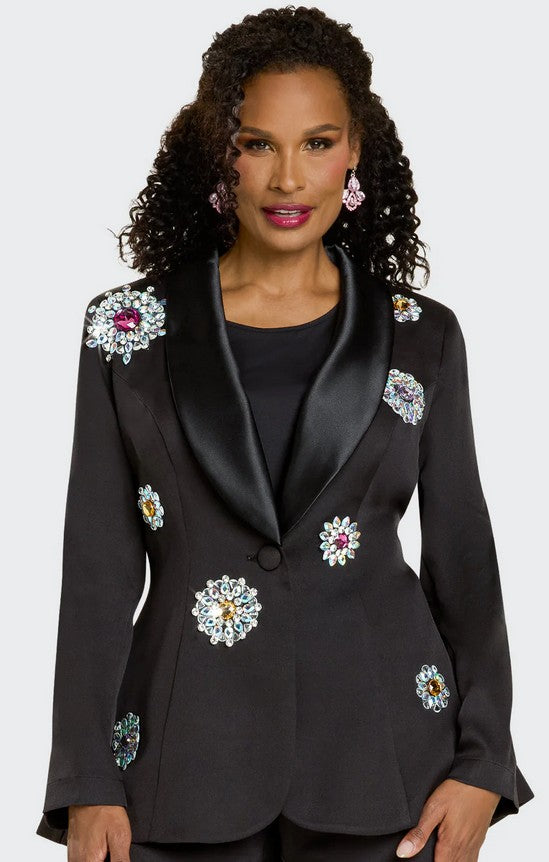 DONNA VINCI, STYLE#12243-3PC. JACKET, TOP & PANT SET