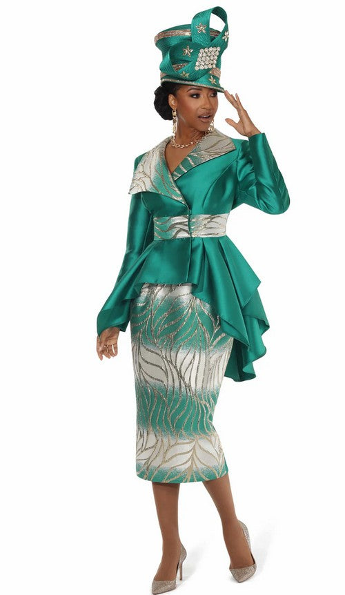 DV Lisa Rene Collection Style 66980- 2PC Jacket and Skirt Set