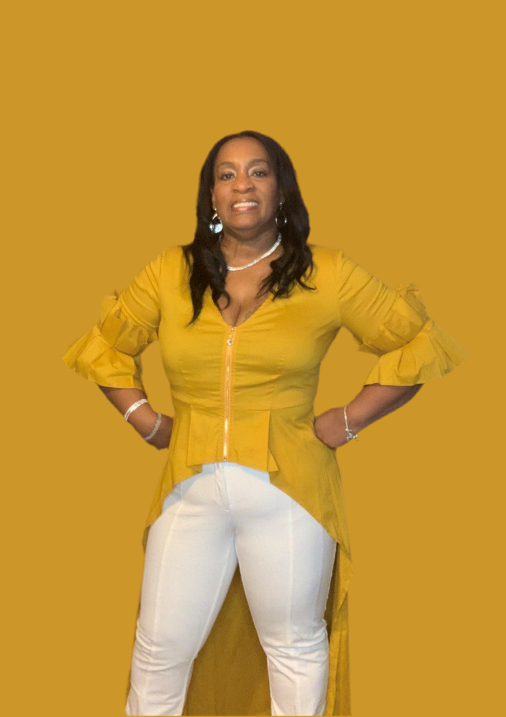 Donna Vinci Love the Queen 17381 High-low Tunic Top