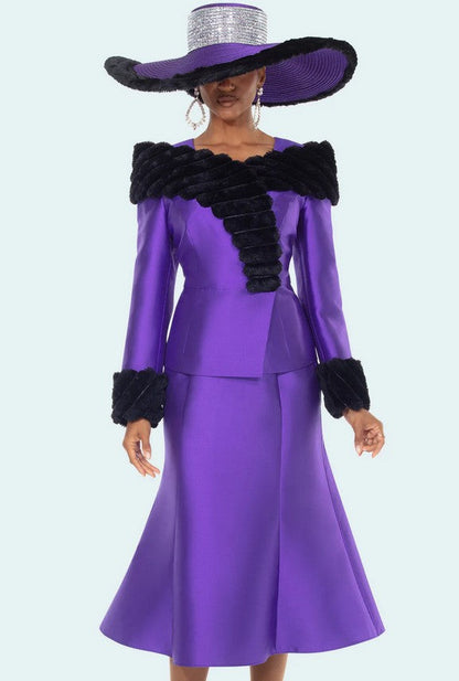 DONNA VINCI 2PC. JACKET & SKIRT SET 12222