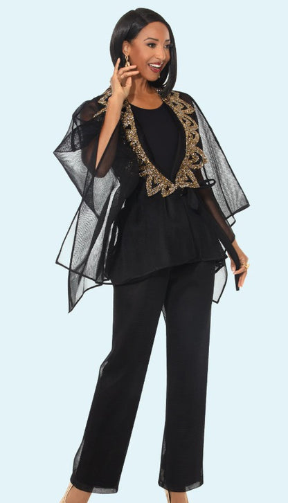 Donna Vinci Couture, Style 5866 - 3pc. Jacket, Cami & Pant Set