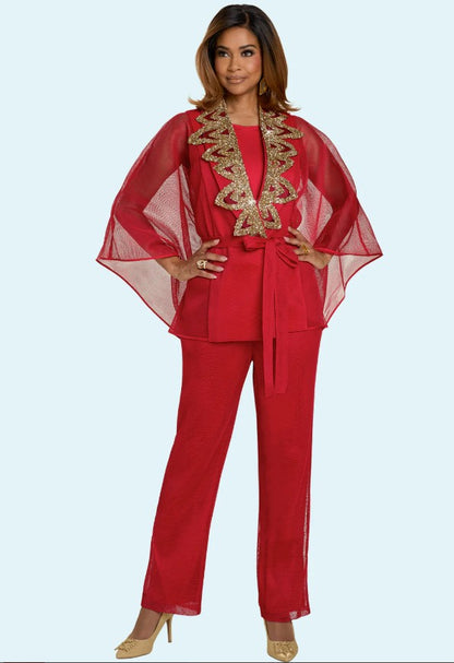 Donna Vinci Couture, Style 5866 - 3pc. Jacket, Cami & Pant Set