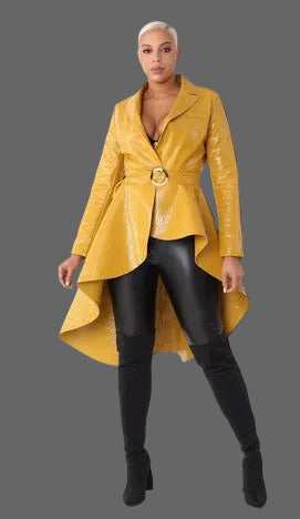 For Her High-Low Belted Coat  Style 82055