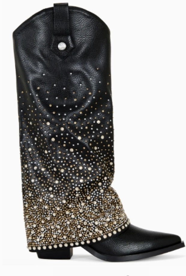 Azalea Wang Beth Foldover Cowboy Boot