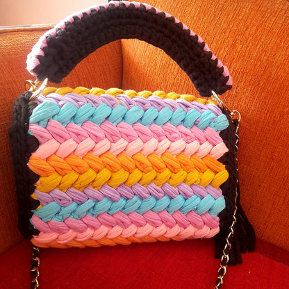 Handmade Multicolor Crochet Bag