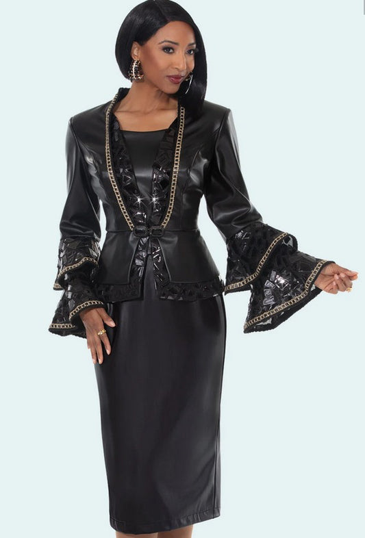 Donna Vinci 12235-2PC Suit Jacket and Skirt Set