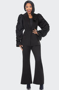DONNA VINCI STYLE#12242- 3PC. JACKET, TOP & PANT SET