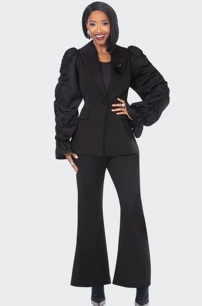 DONNA VINCI STYLE#12242- 3PC. JACKET, TOP & PANT SET