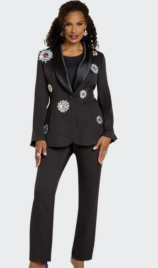 DONNA VINCI, STYLE#12243-3PC. JACKET, TOP & PANT SET