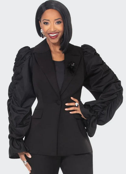 DONNA VINCI STYLE#12242- 3PC. JACKET, TOP & PANT SET
