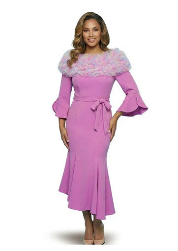 Donna Vinci Style 12251  1 piece Crepe Dress
