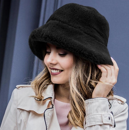 Faux Fur Bucket Hat