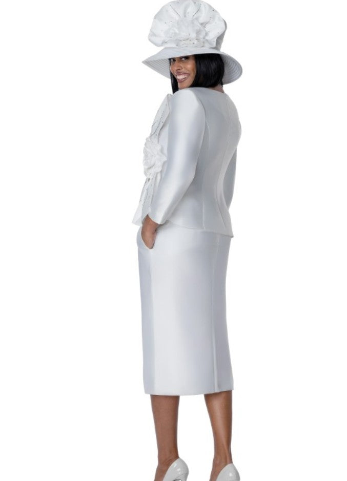 GMI Style 401872 2 PC Silky Twill Skirt Suit