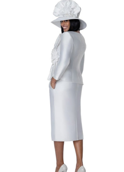 GMI Style 401872 2 PC Silky Twill Skirt Suit