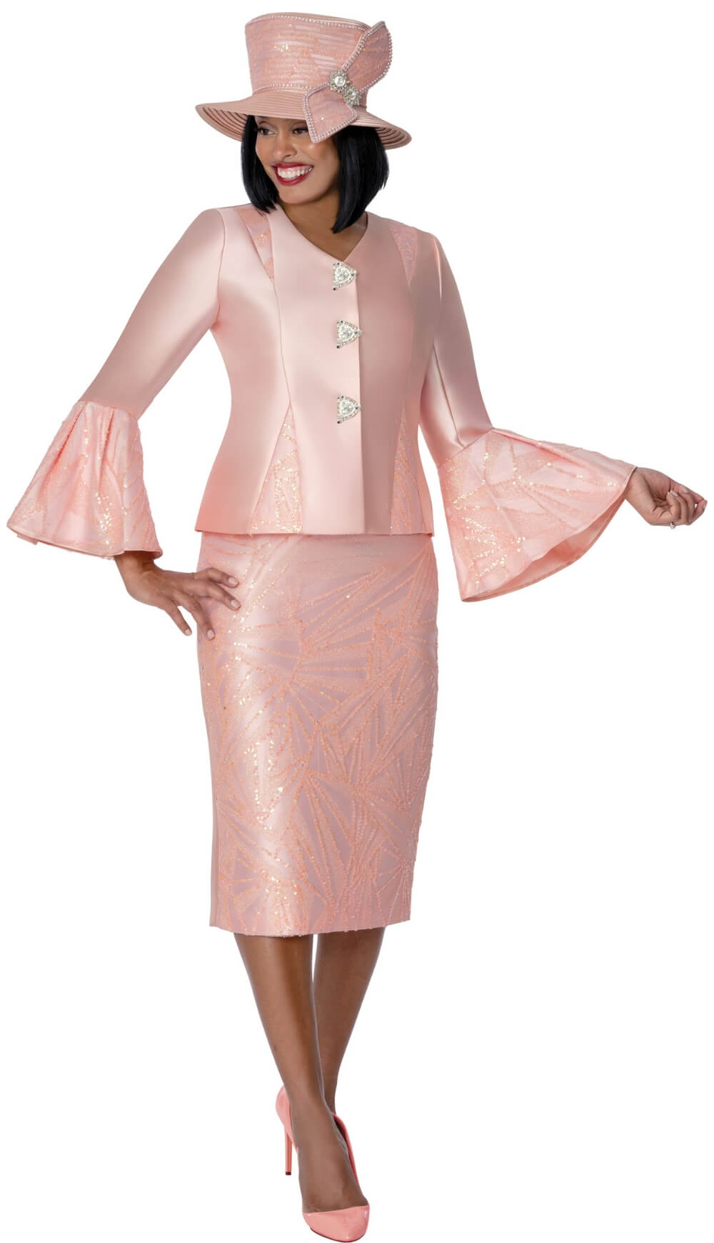 GMI 401792 2 PC Sequin Skirt Suit