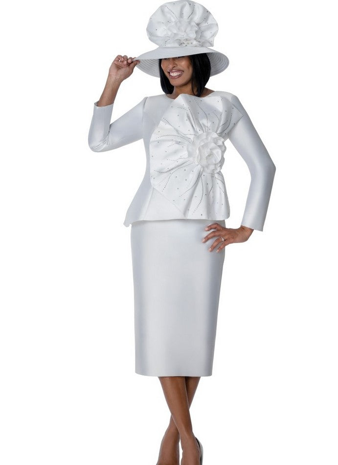 GMI Style 401872 2 PC Silky Twill Skirt Suit