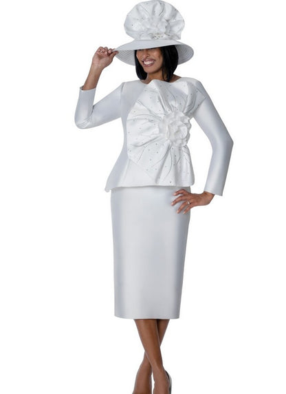 GMI Style 401872 2 PC Silky Twill Skirt Suit