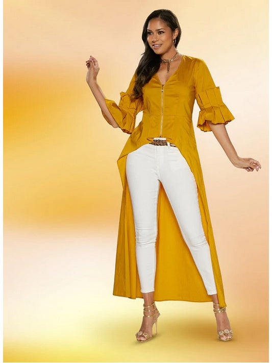 Donna Vinci Love the Queen 17381 High-low Tunic Top