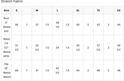 For Her NYC 8687 Woven Top with Scuba Layered/Ruffle Shoulder