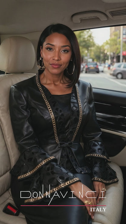 Donna Vinci 12235-2PC Suit Jacket and Skirt Set