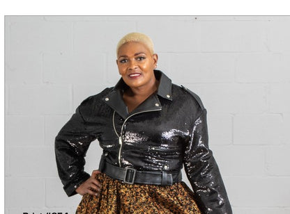 For Her NYC Sequin Motorcyle Jacket Style 81691