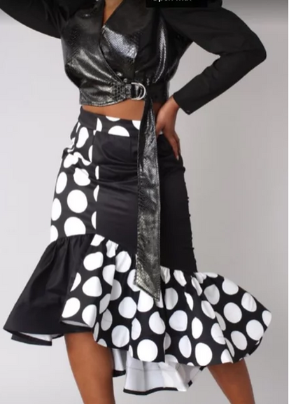 For Her NYC #81786 High and Low Skirt